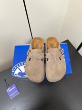 Nuove Con Scatola,Zoccoli Birkenstock Boston tortora morbidi EU taglia 36 - 45