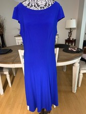 Joseph Ribkoff Bellissima Fashions Blue Long Evening/Cocktail Dress Size 8