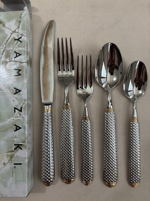 Yamazaki stainless - KATIA GOLD - 5 piece place setting NEW