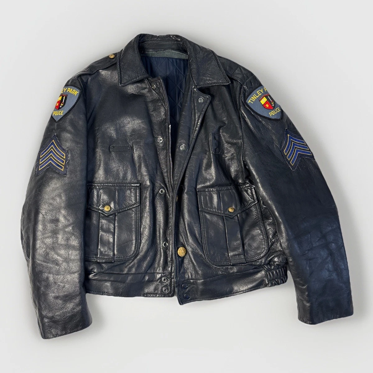 Police Leather Outer Shell Coats, Jackets & Vests Motorcycle