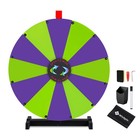 WinSpin 24" Tabletop Modular Prize Wheel w/ 12 PCS Backup Panels Purple Green — photo 1