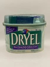 Dryel Dry Cleaning Starter Kit Original 4 Dryer Loads + 1 Extra Cloth NO BAG