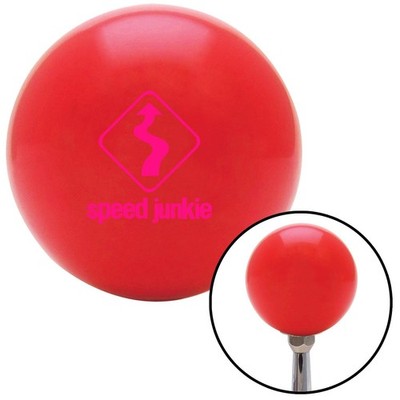 Pink Speed Junkie Red Shift Knob w/ M16x1.5 Insert Shifter Auto Manual Custom