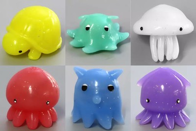 Sea Turtle & Marine Creatures Set - 6 Types | Collectible Trading Figures,