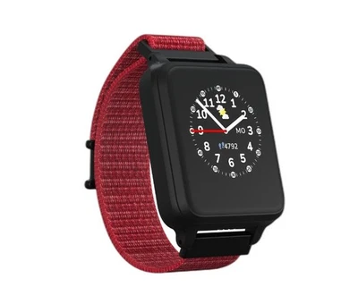 Anio Kinder Smartwatch Rot GPS Telefon SOS Chat LCD