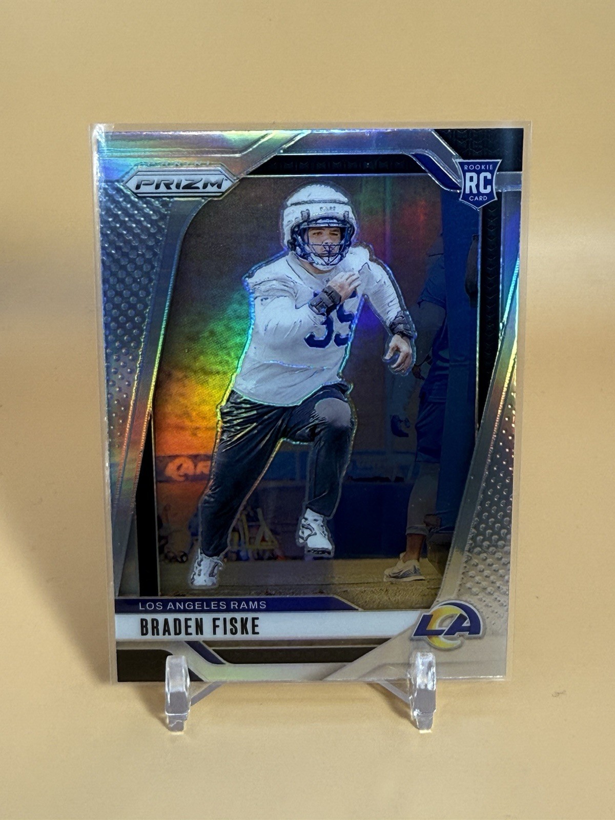 Braden Fiske 2024 Panini Prizm #310 Rookie Los Angeles Rams Silver RC