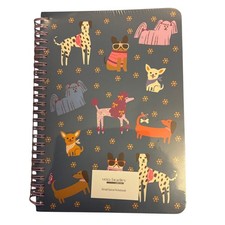 Vera Bradley Small Spiral Notebook BARK PARK 160 Sheets Interior Pocket NEW in P