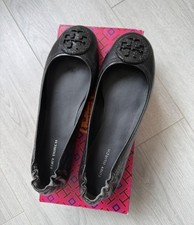 tory burch classic leather ballet flats