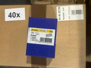 Hüfner Nylon Dübel 8mm 40 x 100 Stück 4000 Stück Wanddübel Nylondübel