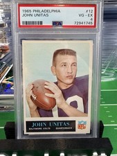 1965 Philadelphia - Johnny Unitas #12 PSA 4 Baltimore Colts Beautiful Card