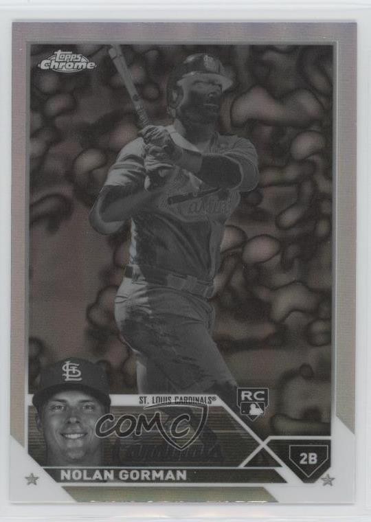 2023 Topps Chrome Negative Refractor Nolan Gorman #192 2u3