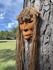 Northwest Coast Carved (Wild-Man) Mask Signed Blake