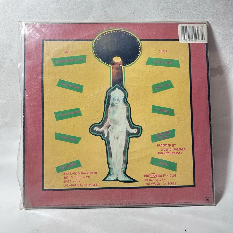 Nina Hagen Fearless Vinyl LP English Version Angstlos 1983 CBS Columbia Records - Image 2 of 4