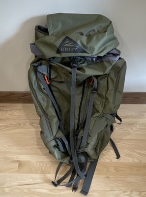 kelty 105 backpack Kelty Coyote 105 Large Hiking Backpack Green 105L Nylon, Hip Belt, Padded  Straps