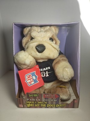 Gemmy 2001 Party Pooch Dancing Dog NFL Chicago Bears Who Let the Dogs Out Works!