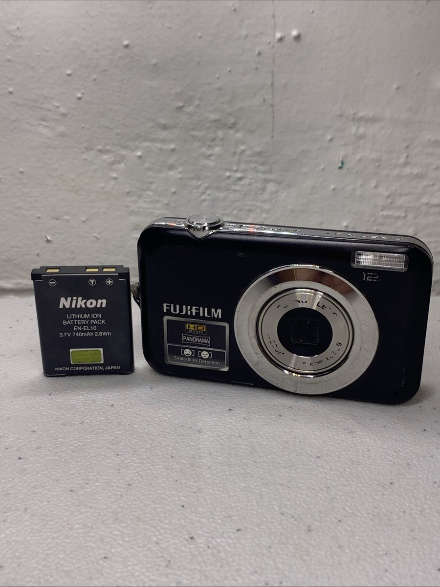 Fujifilm FinePix JV Series JV100 Digital Camera Black for