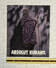 1994 Absolut Kurant vodka bottle print ad Sweden Spirits Alcohol — photo 1