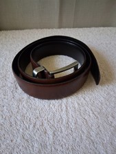 Genuine Italian Leather Belt Brown 32/80 Belt and Buckle Handcrafted In Italy