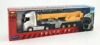 4891761580551 Tir Volvo Fh DŹWig Model Welly 1:64 Welly