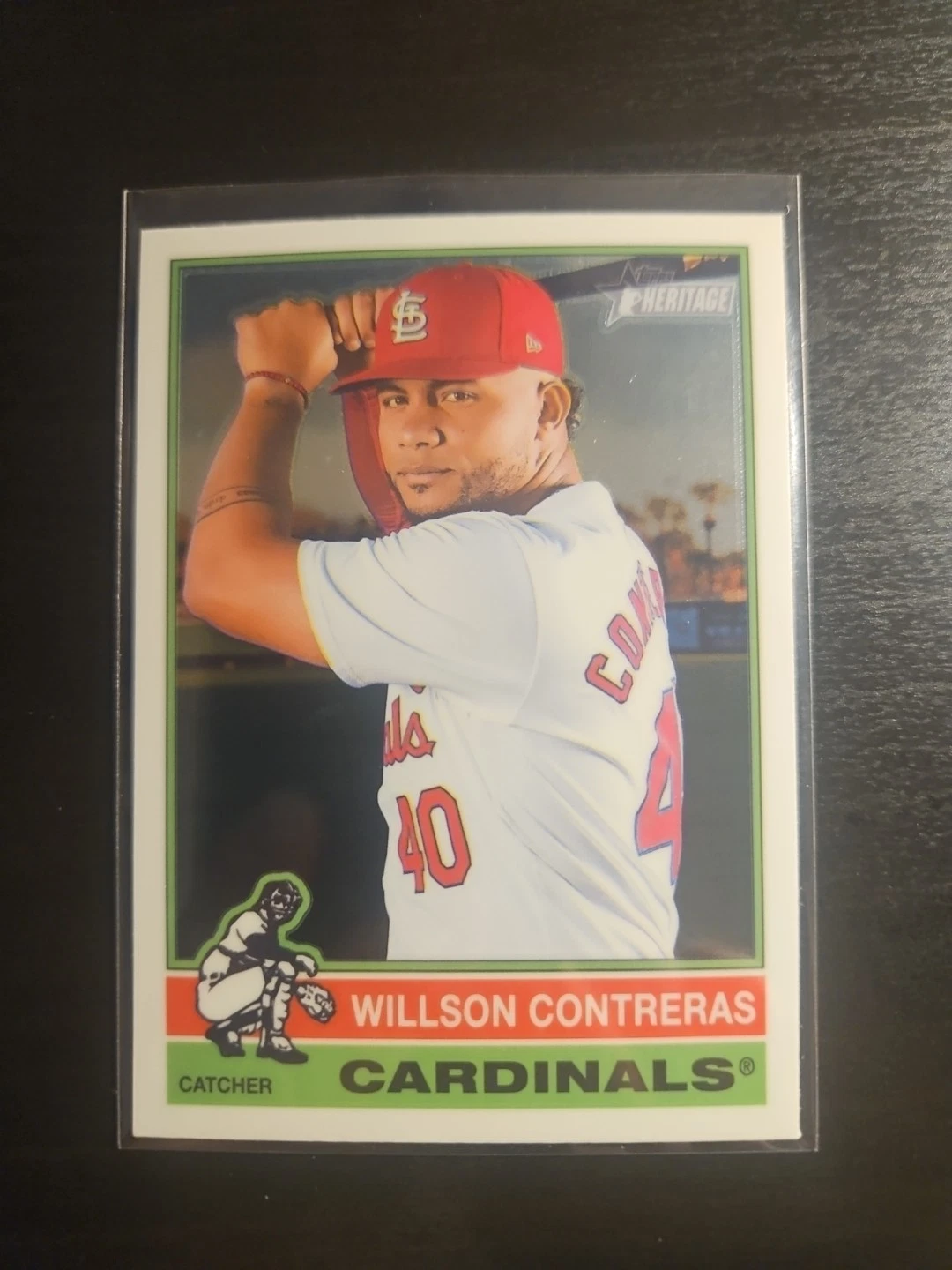 Willson Contreras 2025 Topps Heritage Chrome #218 Cardinals