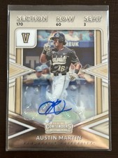 2020 Panini Elite Extra Edition Austin Martin College Tickets Rookie Auto