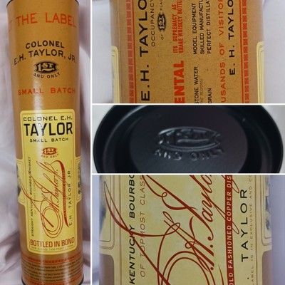COLONEL EH TAYLOR SMALL BATCH BOURBON TUBE EMPTY SUPER CONDITION SEE PICS