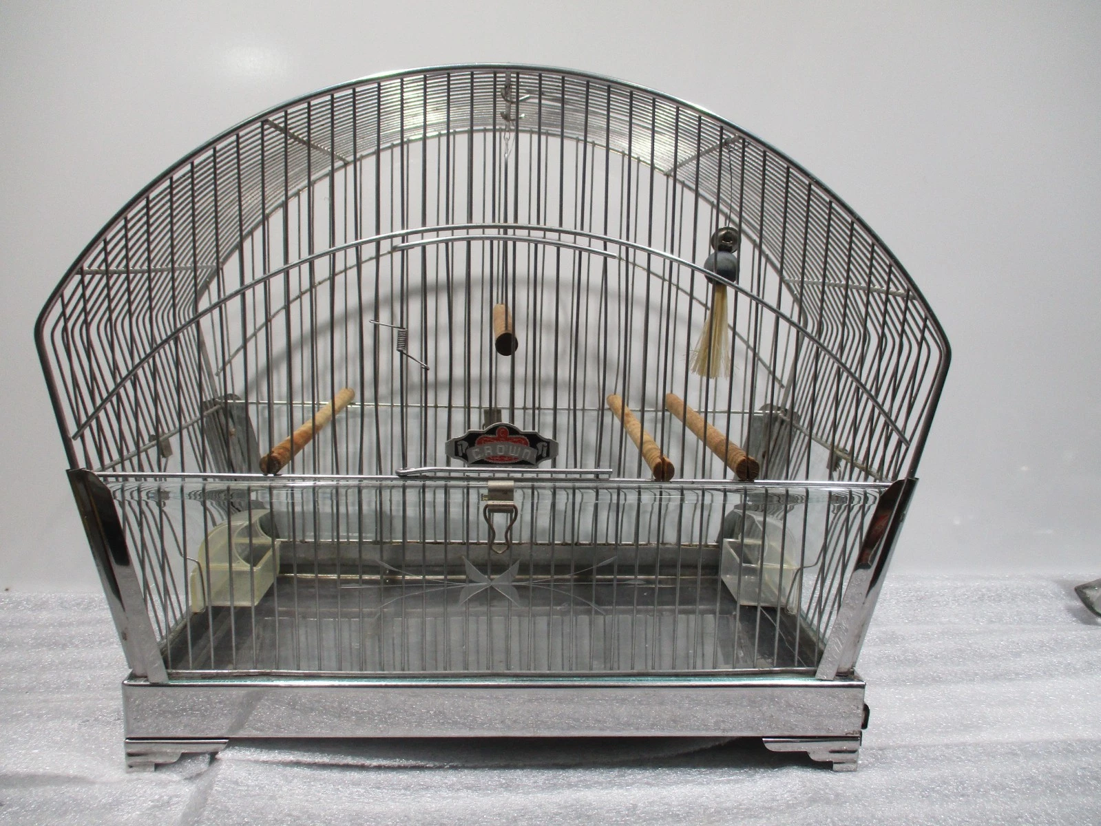CROWN Metal Wire BIRD CAGE with Glass Guards Hinge Door
Opens in a new window or tab