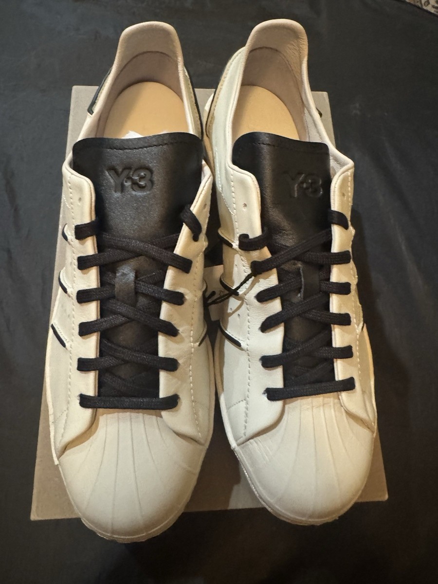 adidas Y-3 Superstar Talc Black - JS0576 Size 8.5 New With Box. | eBay