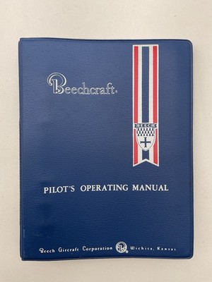 Vintage Original Beechcraft Sierra B24R Pilot Operating Handbook Manual 1973