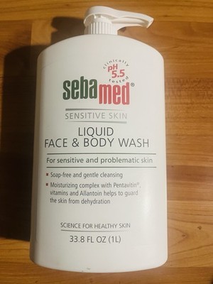 Sebamed Liquid Face & Body Wash Sensitive Skin Soap Free 33.8 Oz