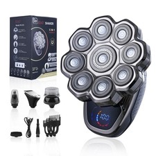 9D Head Shavers for Bald Men, 5-in-1 Electric Razor bawldy 9.0 Ultra Groomie ...