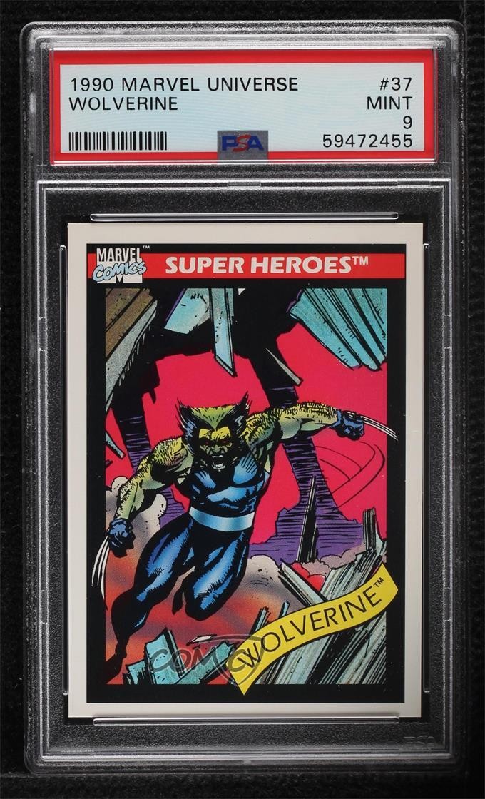 1990 Marvel MARVEL UNIVERSE #37 Wolverine front
