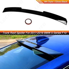 Rear Roof Spoiler Wing Trunk Upper Lip Black For 17-23 Bmw 5-series G30 F90 4dr
