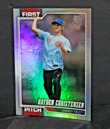 Hayden Christensen 2026 Topps Series 2 First Pitch Rainbow Foil #FP-15 Cubs