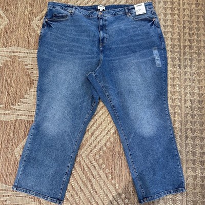 Womens Sonoma High Rise Straight Jeans 28W Stretch Denim Blue Casual Everyday We