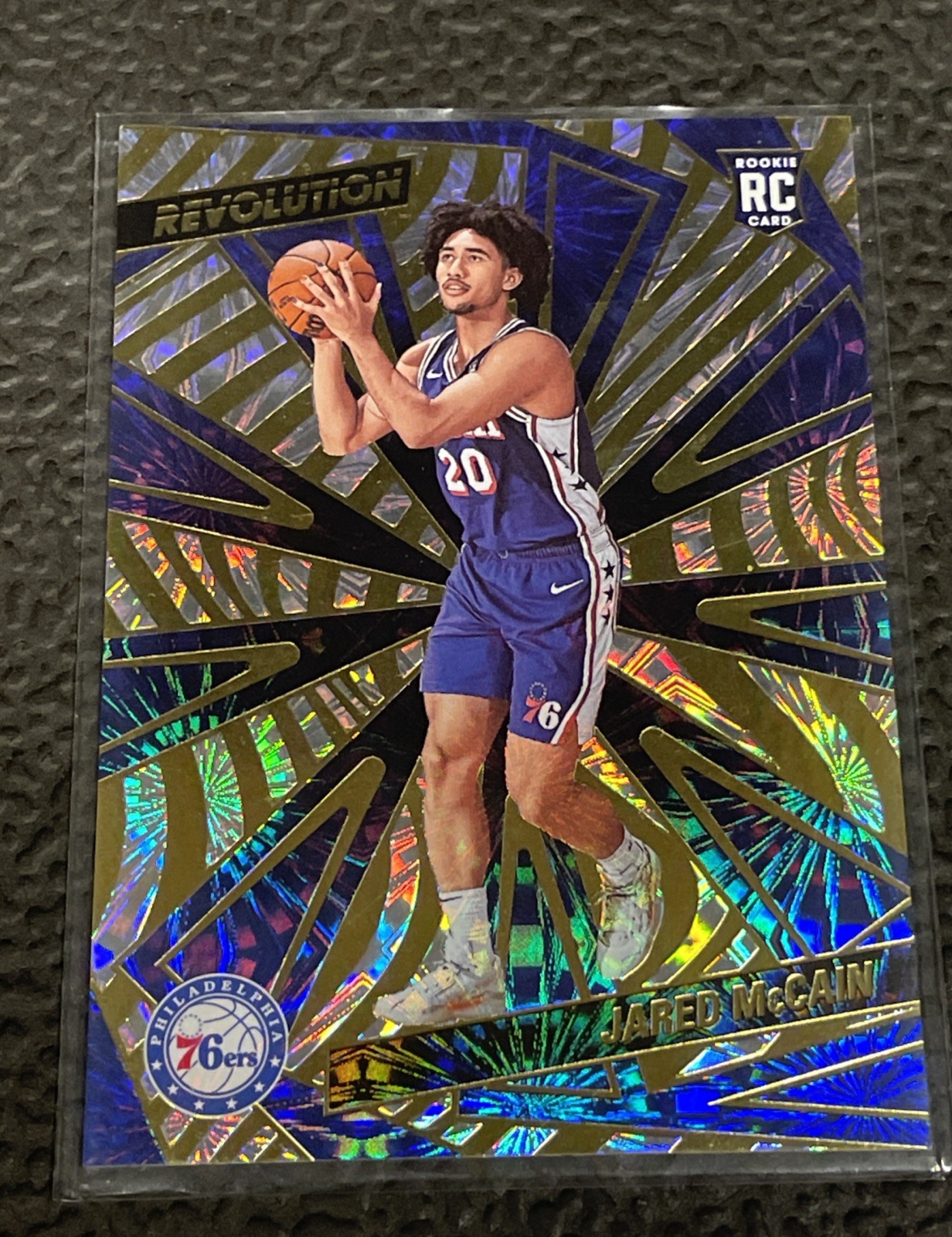 2024-25 Panini Revolution - Rookies Jared McCain #124 Fireworks /149 (RC)