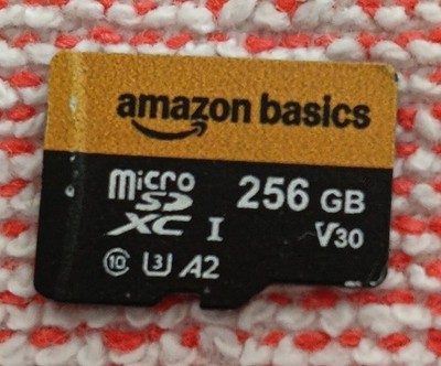 Amazon Basics 256-Gb-Micro Sdxc-Karte, Lesegeschwindigkeit bis Zu 200 Mb,s