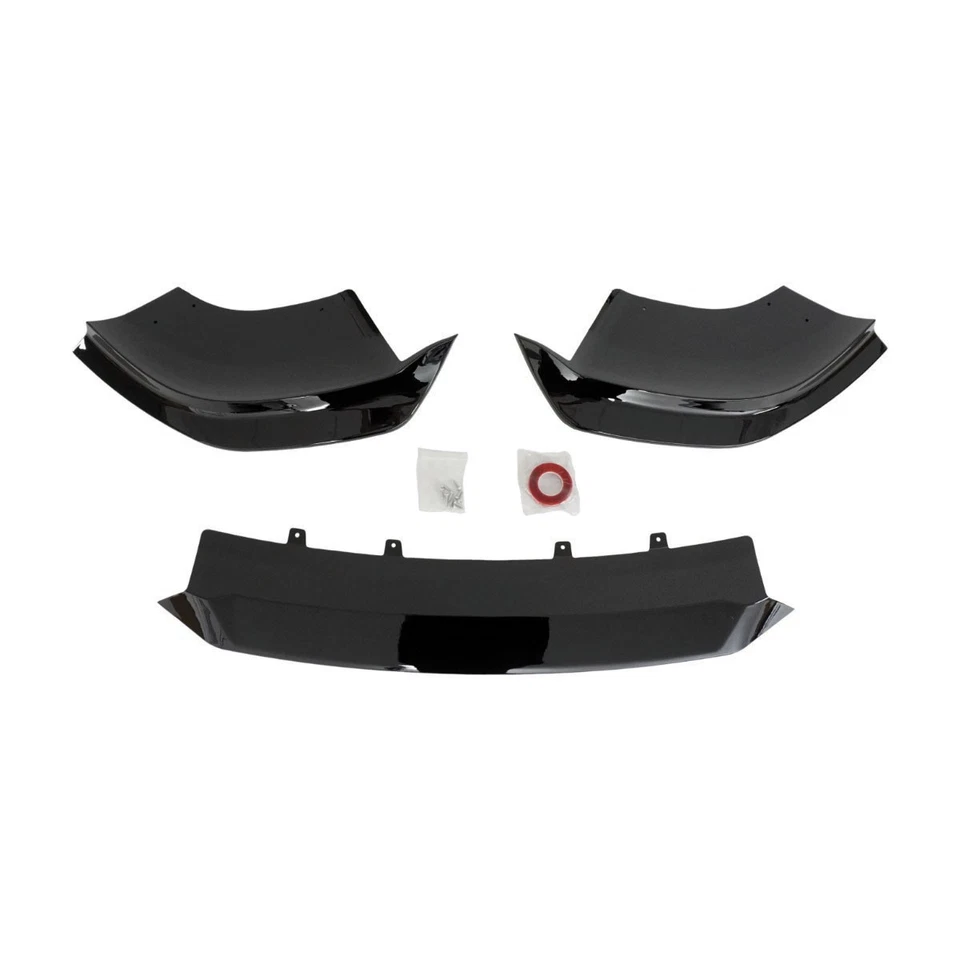 Labio de parachoques delantero negro brillante V5 para Jeep Grand Cherokee SRT/Trackhawk 2017-2021 Foto 3 de 4