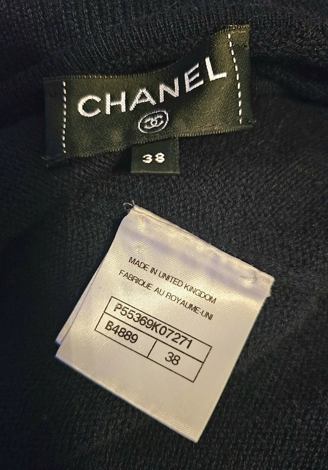 Chanel 2016 blu giacca lunga cardigan maglione 38 40 42 44 6 8 10 12 cappotto mantello M