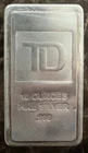 10 oz .999 Fine Silver Bar – Scottsdale Mint – Serialized