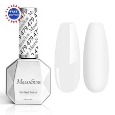 Snow White Gel Nail Polish 15ML Led MelodySusie Thick Soak Christmas Gift Women