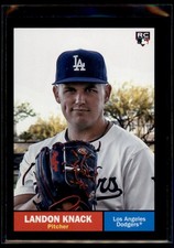 2024 Topps Archives Black Foilboard Landon Knack #45 Los Angeles Dodgers