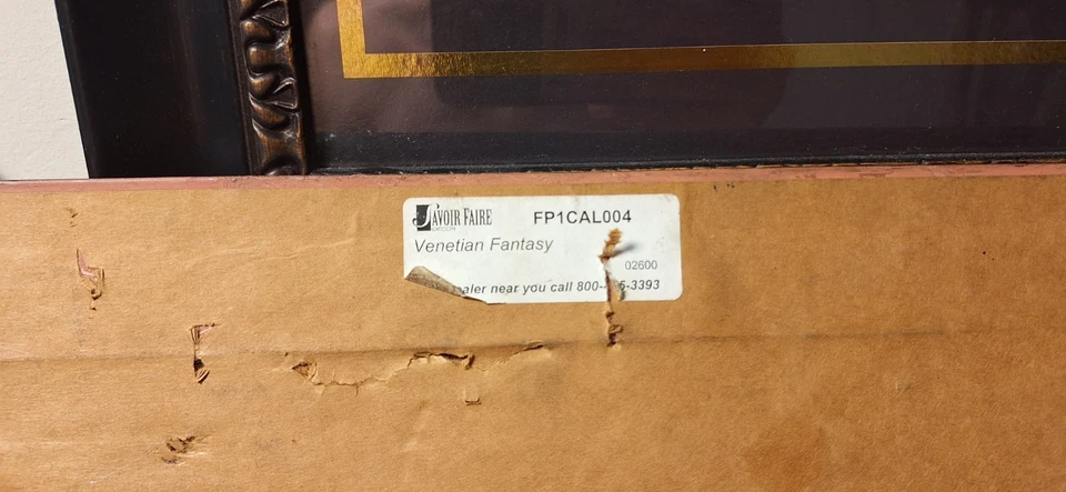 Impresión artística enmarcada decoración Javoir Faire “fantasía veneciana” - pájaro barroco conejos  Foto 3 de 4