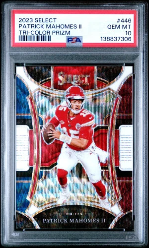 2023 Panini Select Patrick Mahomes II Tri-Color Prizm /149 #446 PSA 10