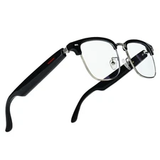Bluetooth Smart Glasses with Camera for Sports/Cycling/Running, Bone-conducti...
