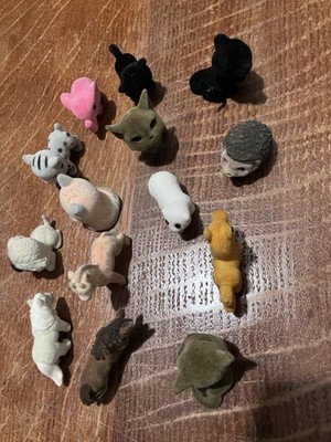 14 KINDER SURPRISE SET NATOONS WILD ANIMALS BABIES FELT 2010 FIGURES COLLECTIBLE