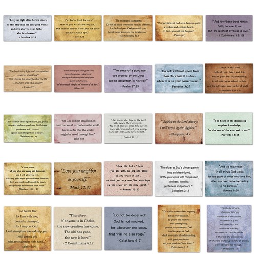 50 Original Vintage Bible Quotations Graffiti Stickers Hot Sale Decorative Stick - Picture 4 of 14