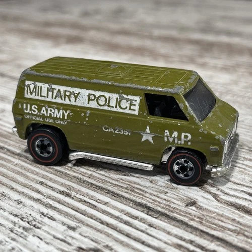1974 Hot Wheels Redline Super Van Military Police U.S. Army Hong Kong —FAST SHIP