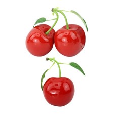 Simulated Cherry Wedding Lifelike Party Decor Artificial Cherries for Home