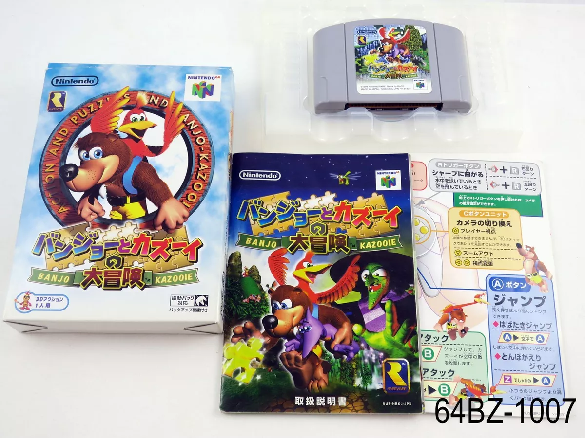 Banjo Kazooie & Banjo Tooie for Nintendo 64 W/box 